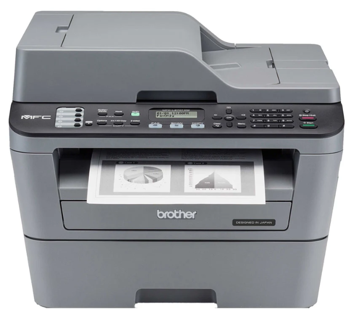 Máy in laser đen trắng Brother MFC-L2701DW (A4/A5/ In/ Copy/ Scan/ Fax/ Đảo mặt/ ADF/ USB/ WIFI) - Ảnh 3