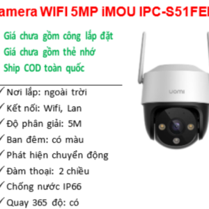 Alternative view of Camera Wifi Full Color IMOU IPC-S51FEP (Cruiser SE+ 5MP) | Nơi lắp: ngoài trời | Tầm nhìn ban đêm 30m