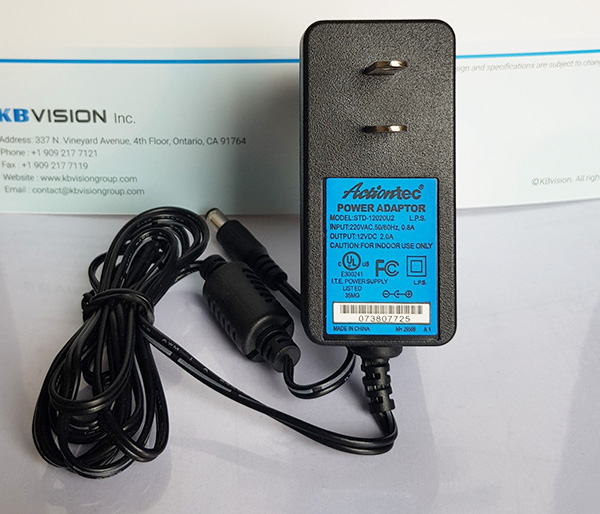 Nguồn 12V2A có đèn | Dành cho camera | Không bảo hành khi cắt dây