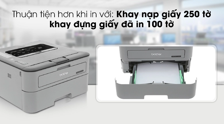 Máy in Laser đen trắng Brother HL-L2321D (In đảo mặt | A4 | A5 | USB) - Ảnh 2