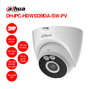 Camera Wifi Turret 3MP DAHUA DH-IPC-HDW1339DA-SW-PV | Chống nước, chống bụi IP67