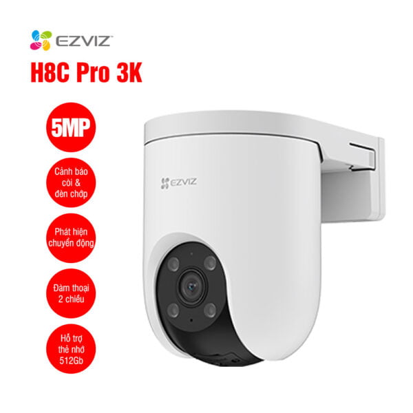 Camera WiFi quay quét EZVIZ H8C Pro 3K 5MP - Ảnh 2