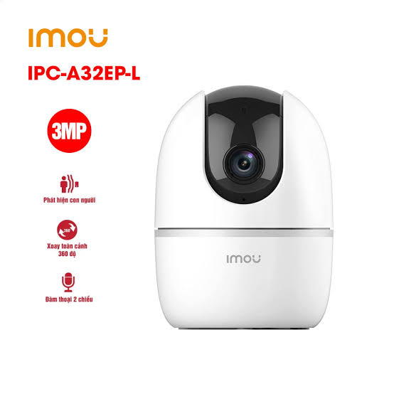 Camera Imou IPC-A32EP-L 3MP | Nơi lắp: Trong nhà | Hồng ngoại 10m | Tích hợp míc và loa | Đàm thoại 2 chiều